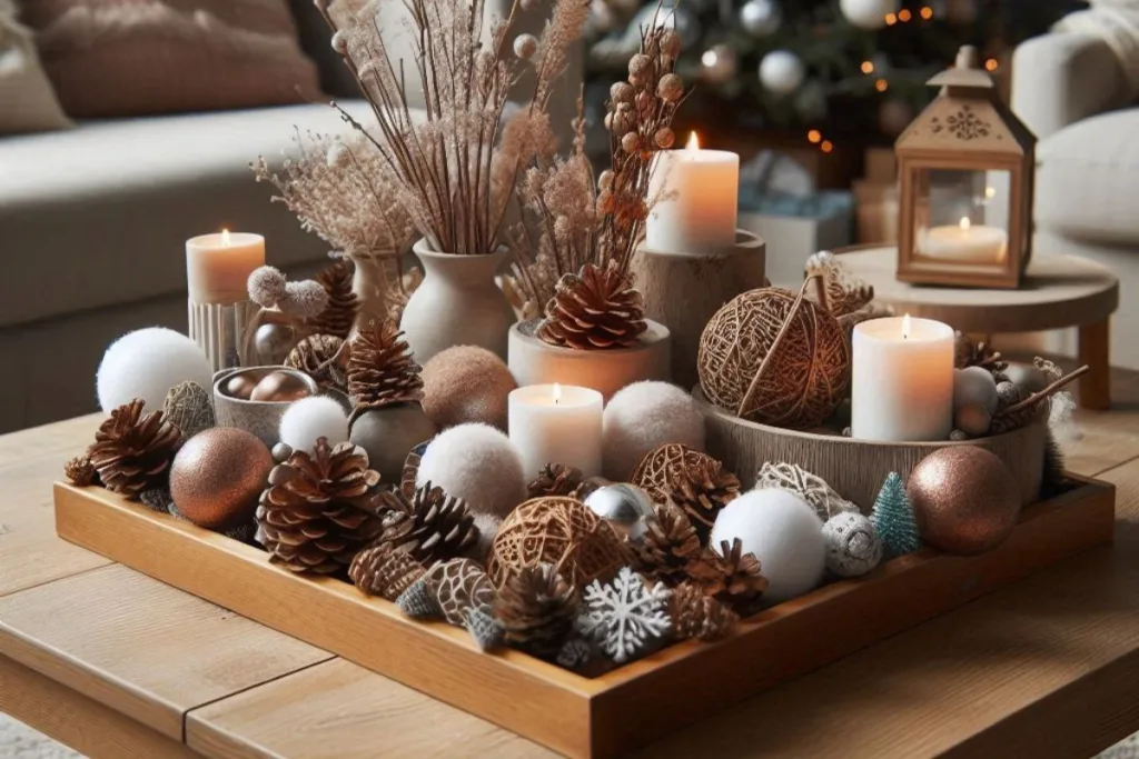 Mesa de centro decorada